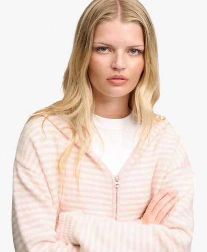 Pale Pink/Off White Stripe