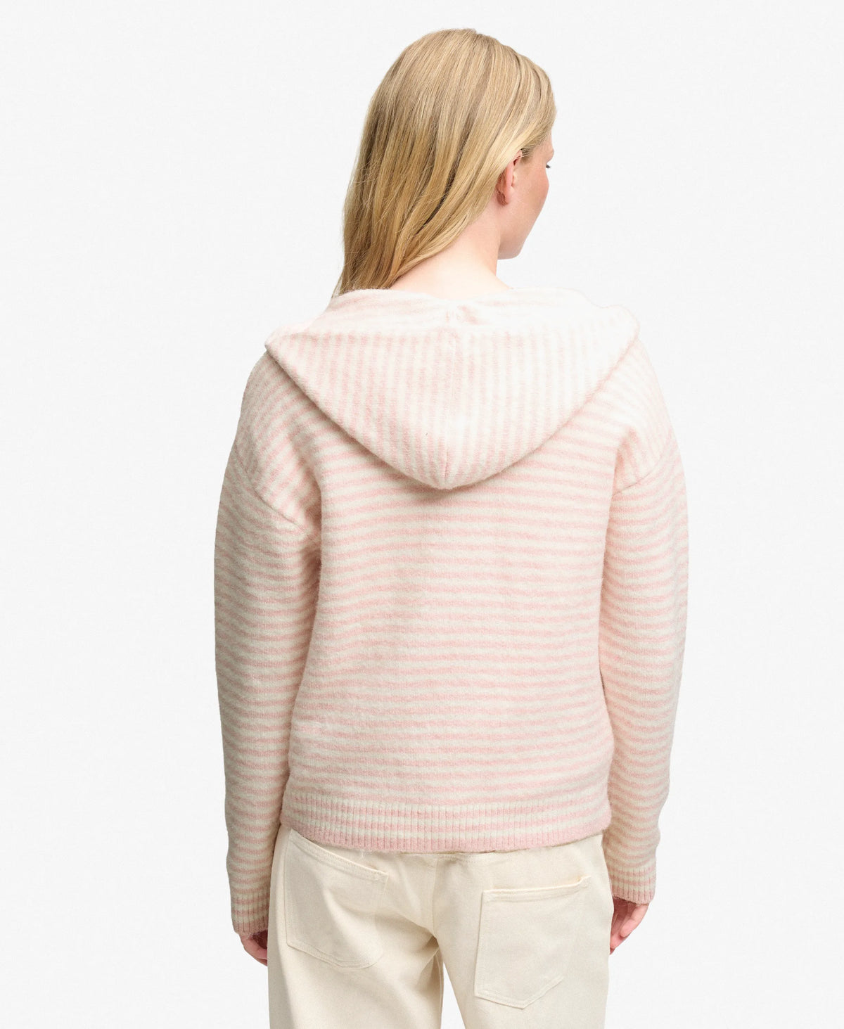 Pale Pink/Off White Stripe