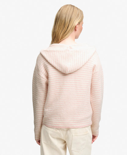 Pale Pink/Off White Stripe