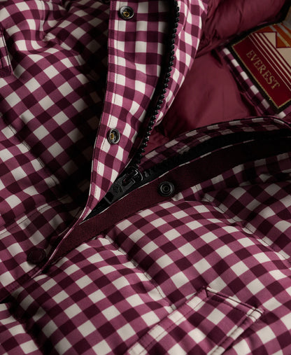 Mulberry/Cream Gingham