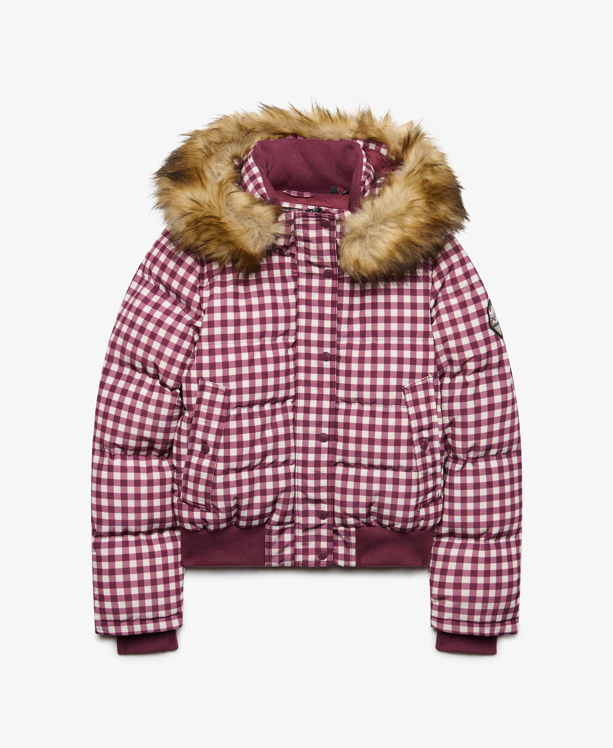Mulberry/Cream Gingham