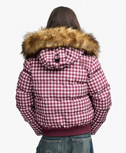 Mulberry/Cream Gingham