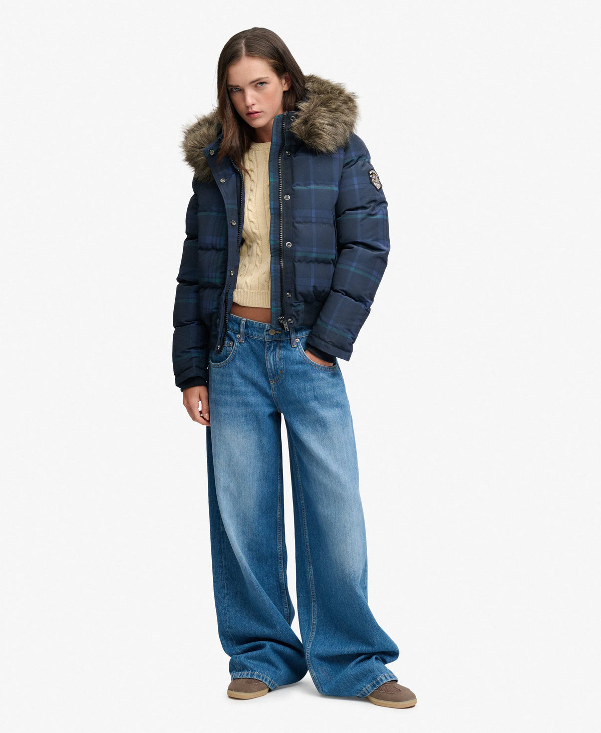Blue/Green Large Check