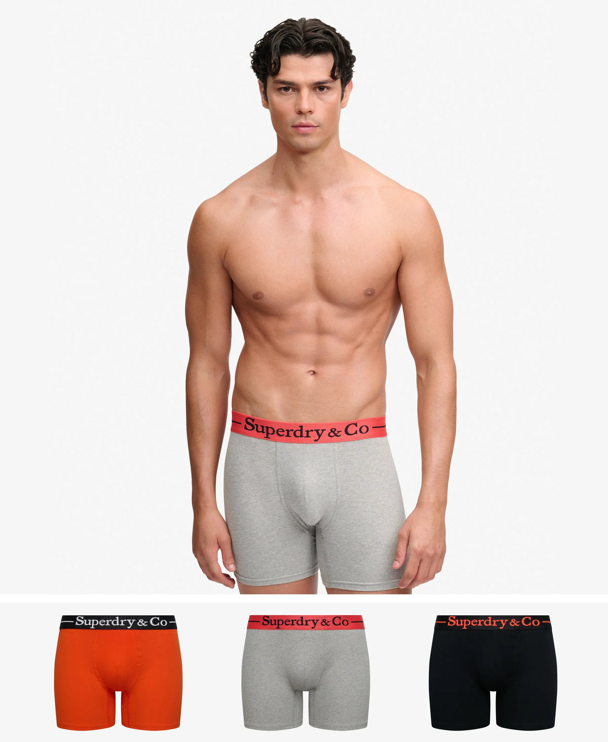 Black/Bold Orange/Grey Marl