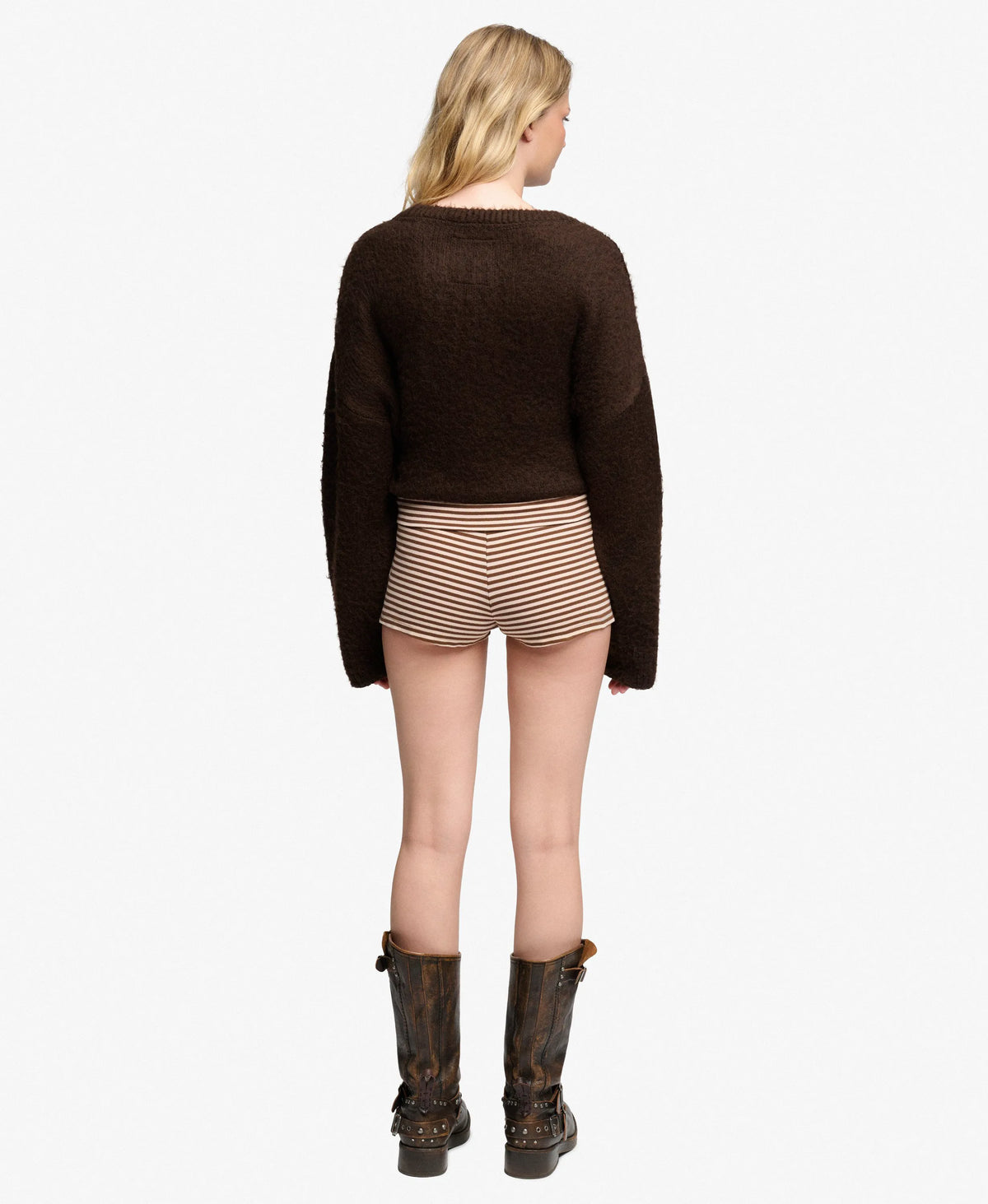 Chestnut Brown/Pink Stripe