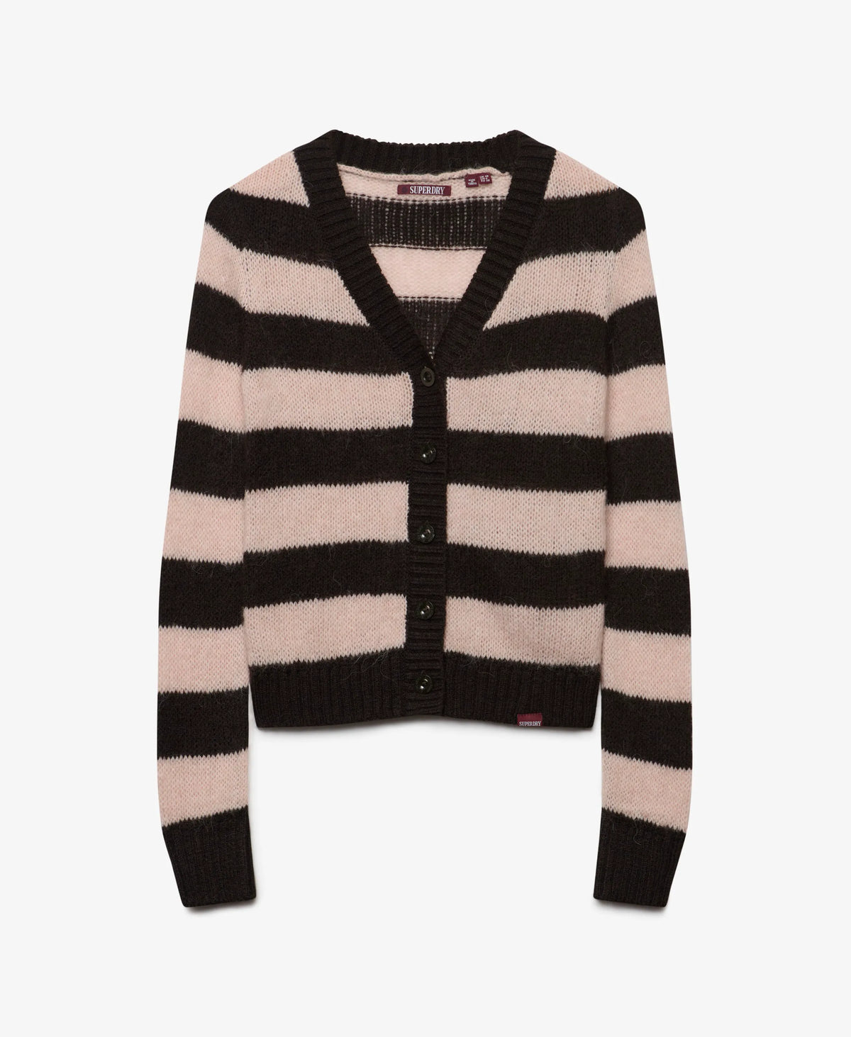 Dark Brown/Pale Pink Stripe