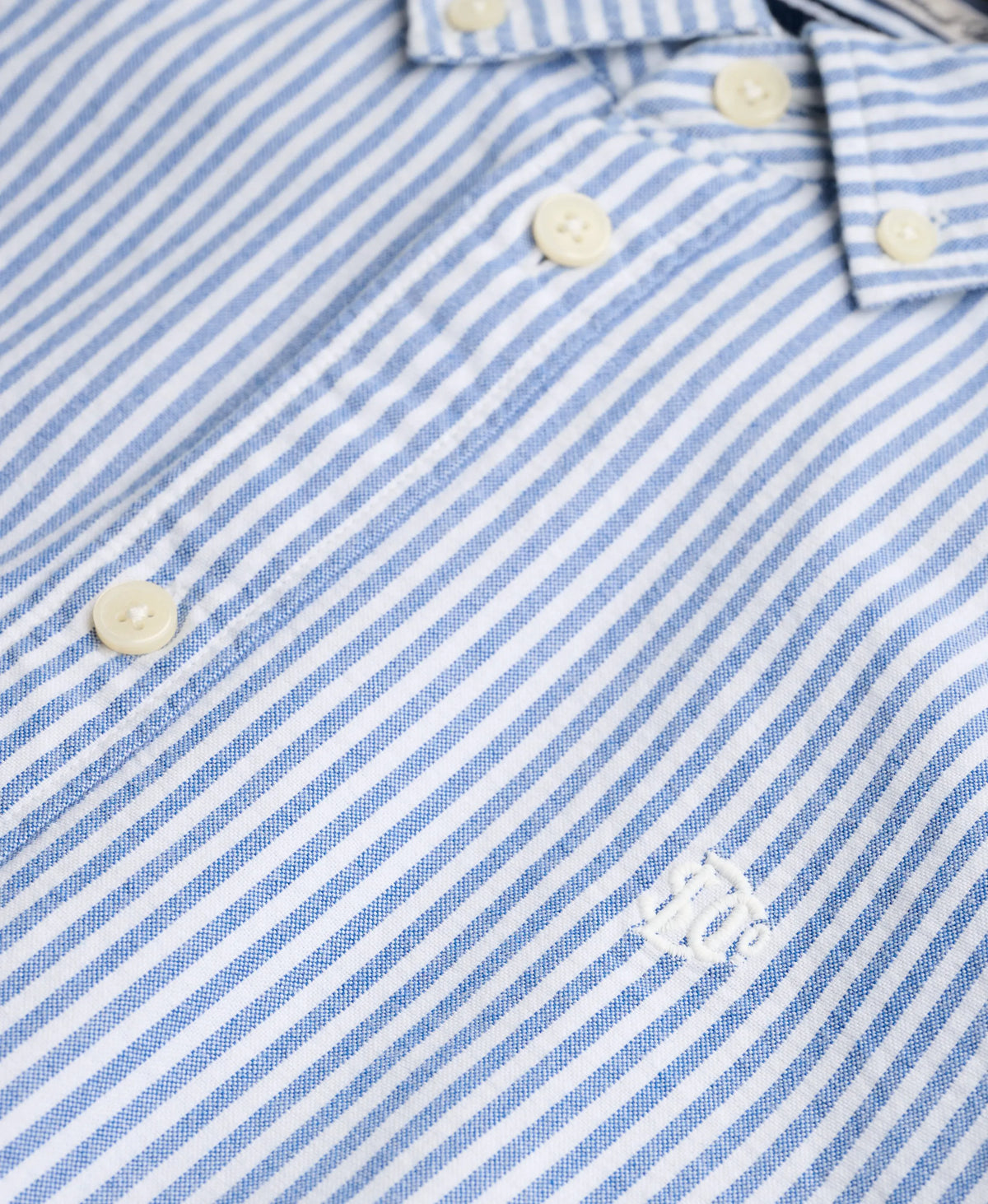 AZURE BLUE STRIPE OXFORD