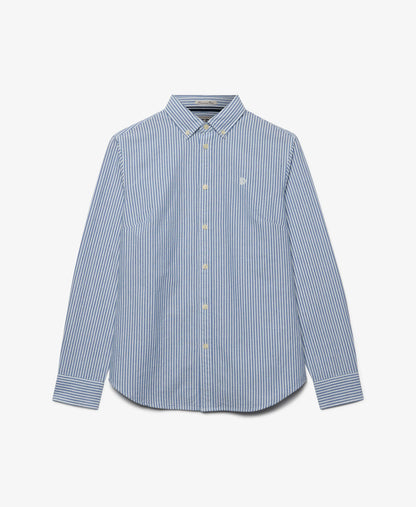 AZURE BLUE STRIPE OXFORD