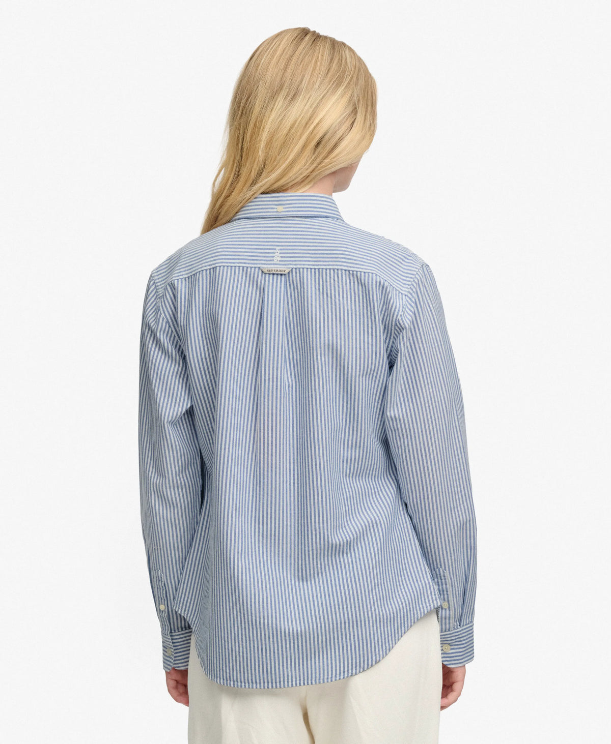 AZURE BLUE STRIPE OXFORD
