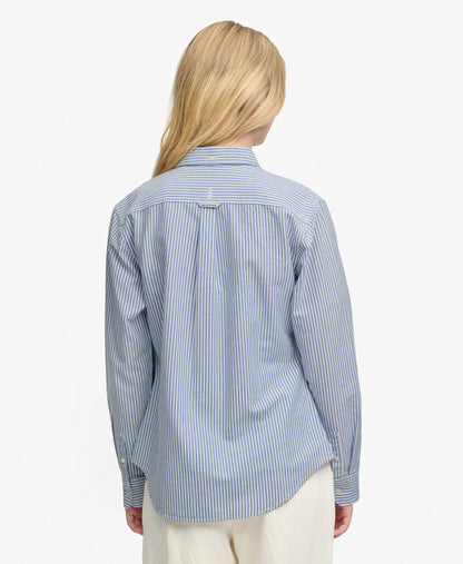 AZURE BLUE STRIPE OXFORD