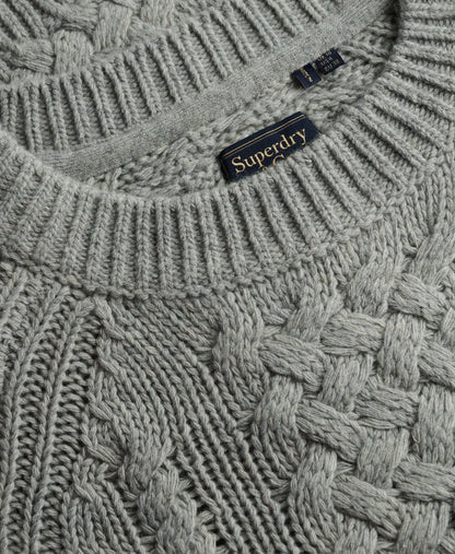 Wool Blend Mixed Stitch Jumper