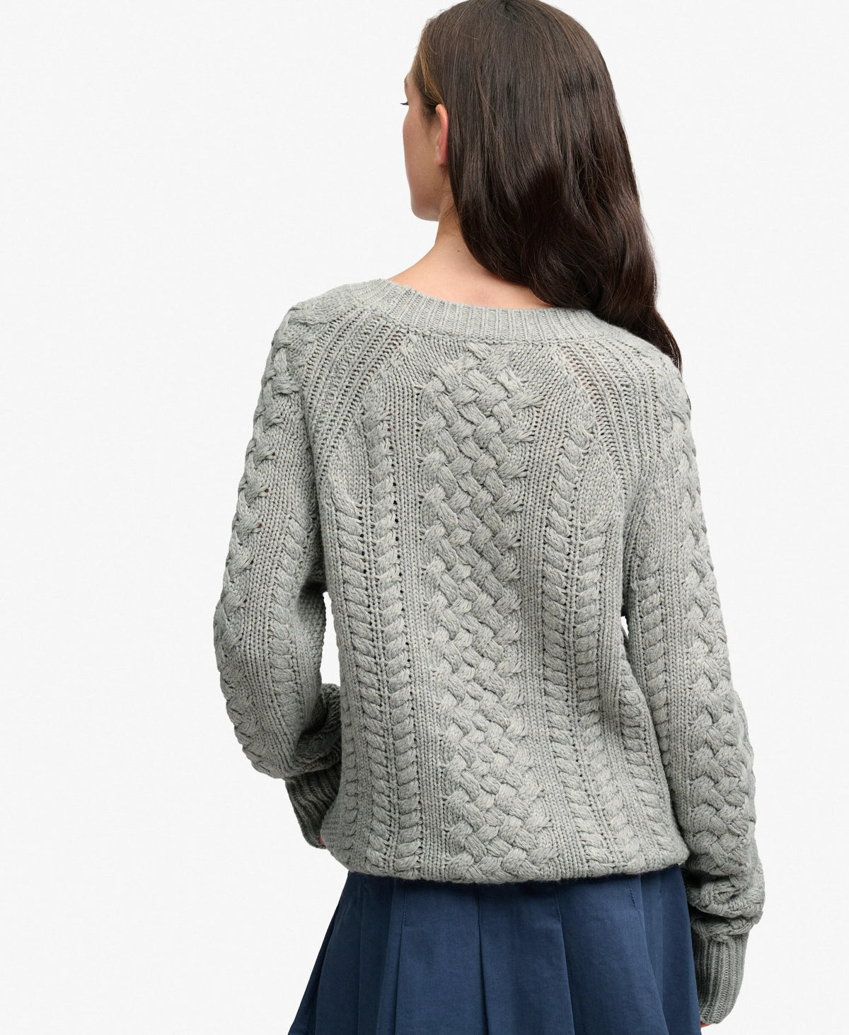 Wool Blend Mixed Stitch Jumper