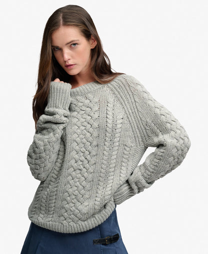 Wool Blend Mixed Stitch Jumper