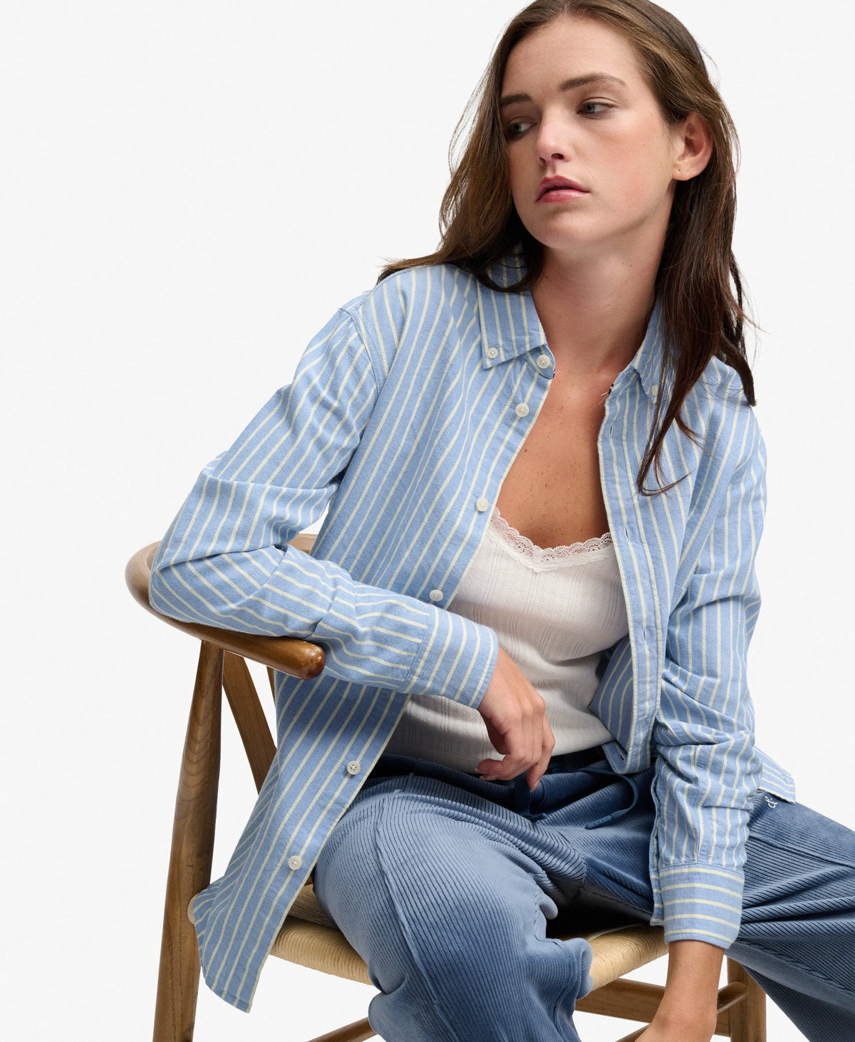 Broker Stripe Navy/ Lemon