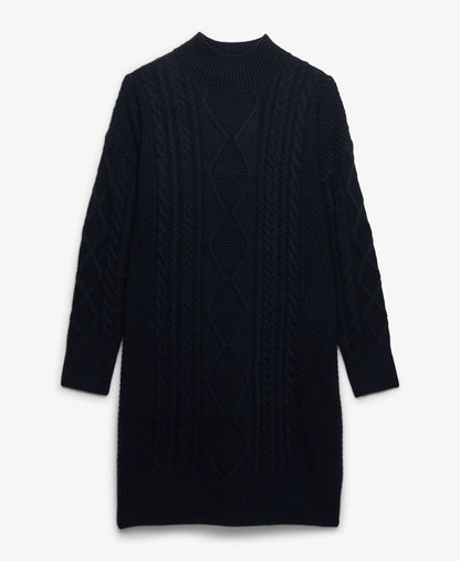 Slouchy Cable Knit Dress