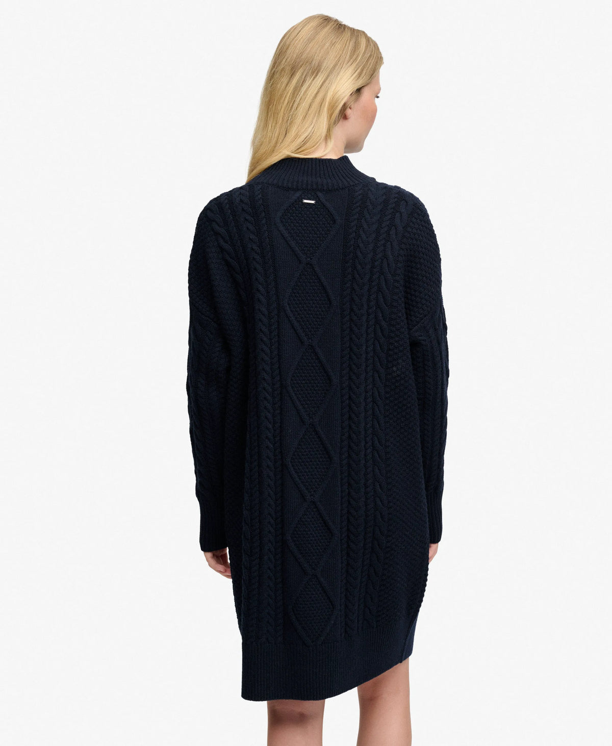 Slouchy Cable Knit Dress