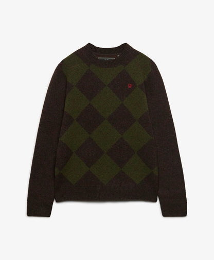Brown/Green Argyle