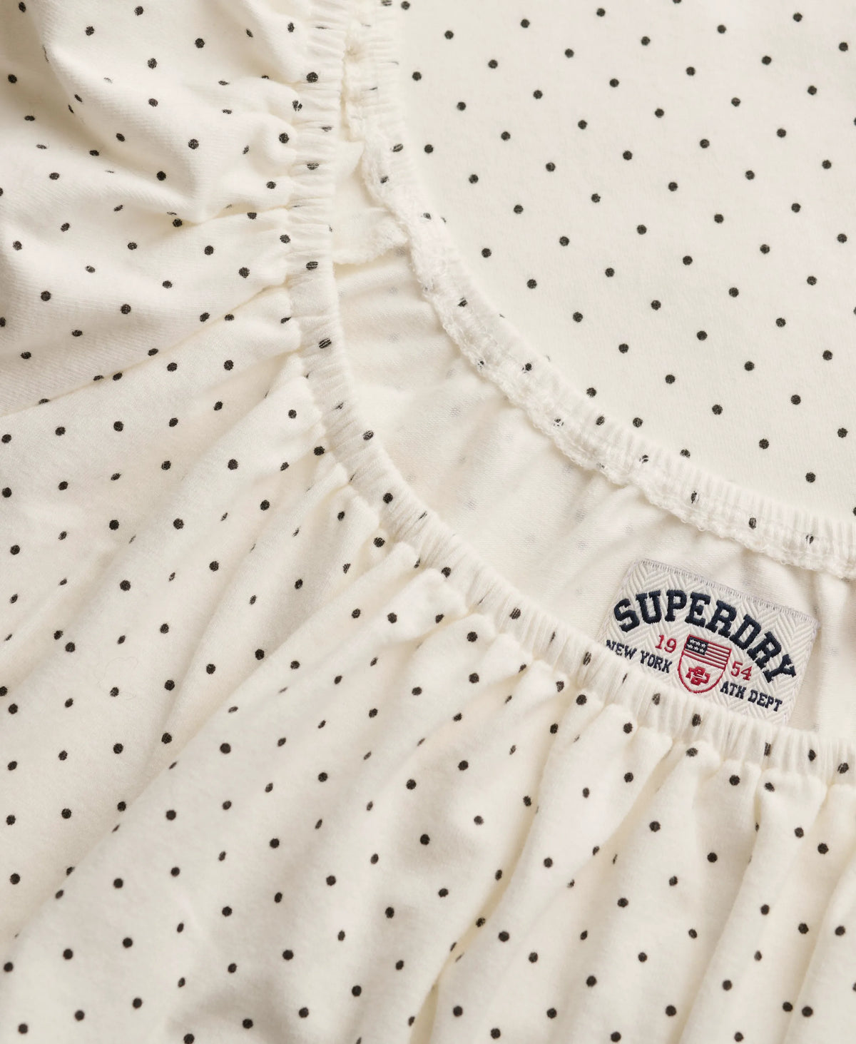 Off White Polka Dot
