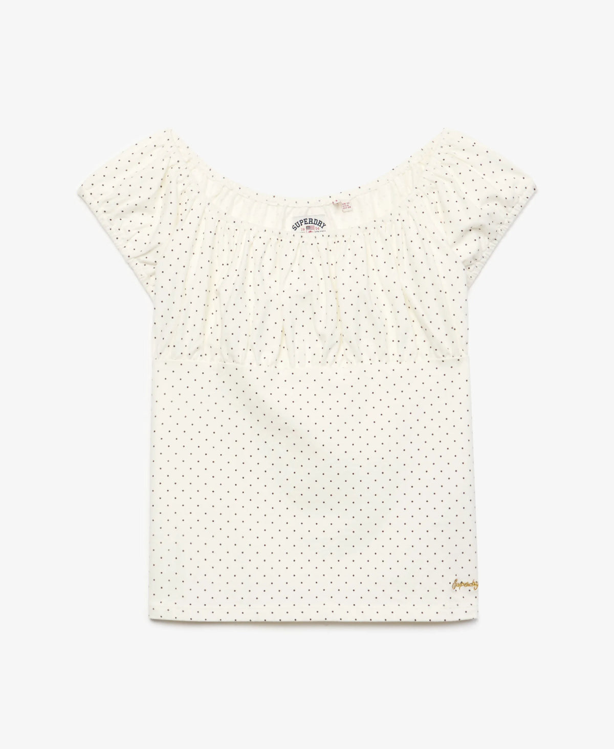Off White Polka Dot