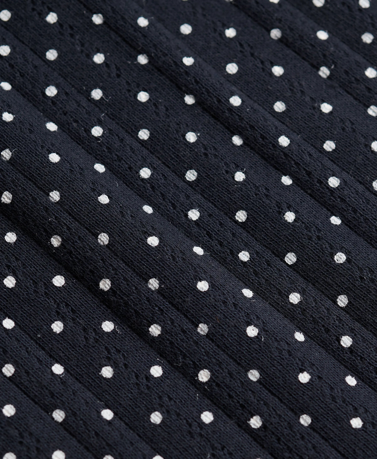 Dark Ink Navy Polka Dot