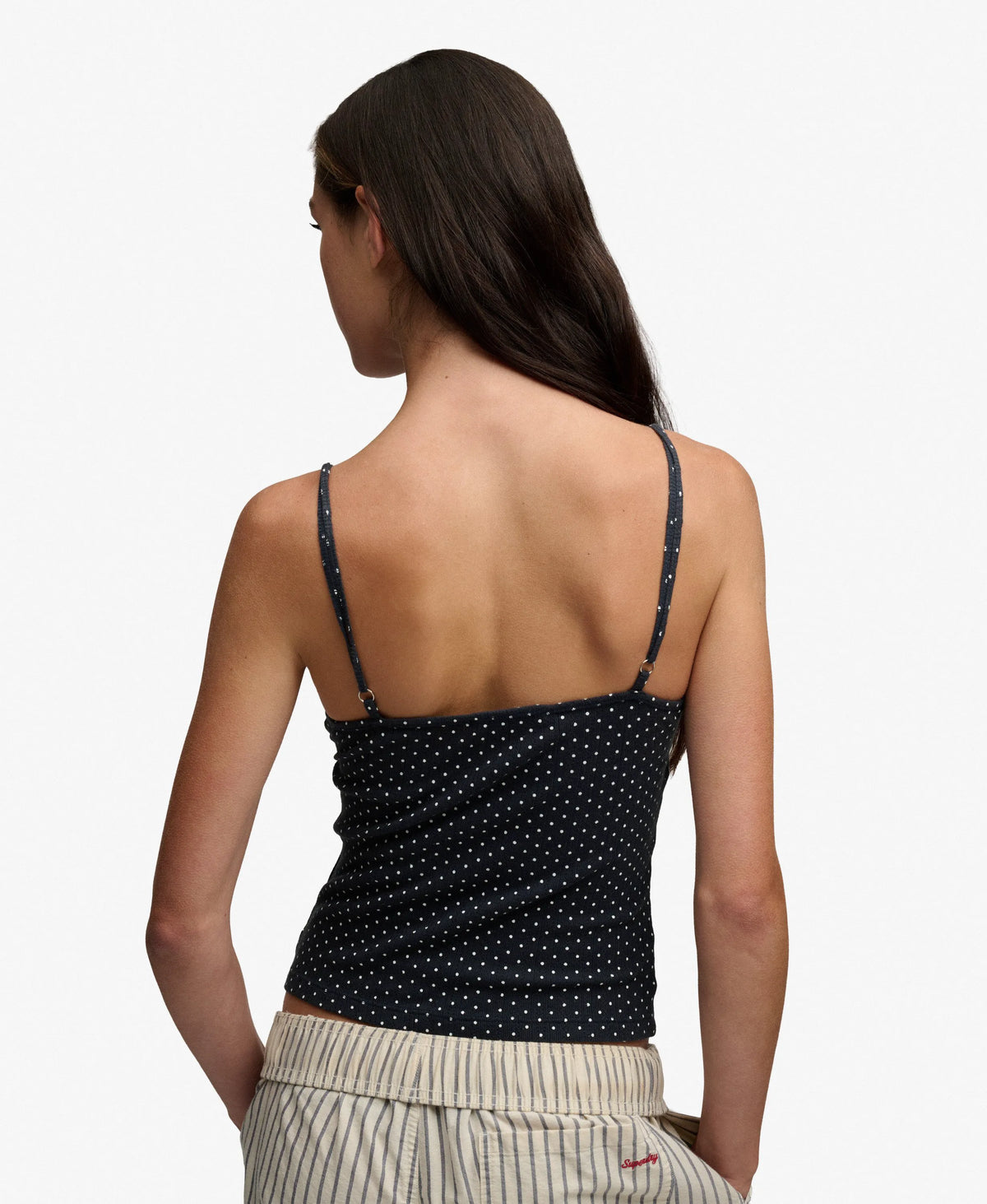 Dark Ink Navy Polka Dot