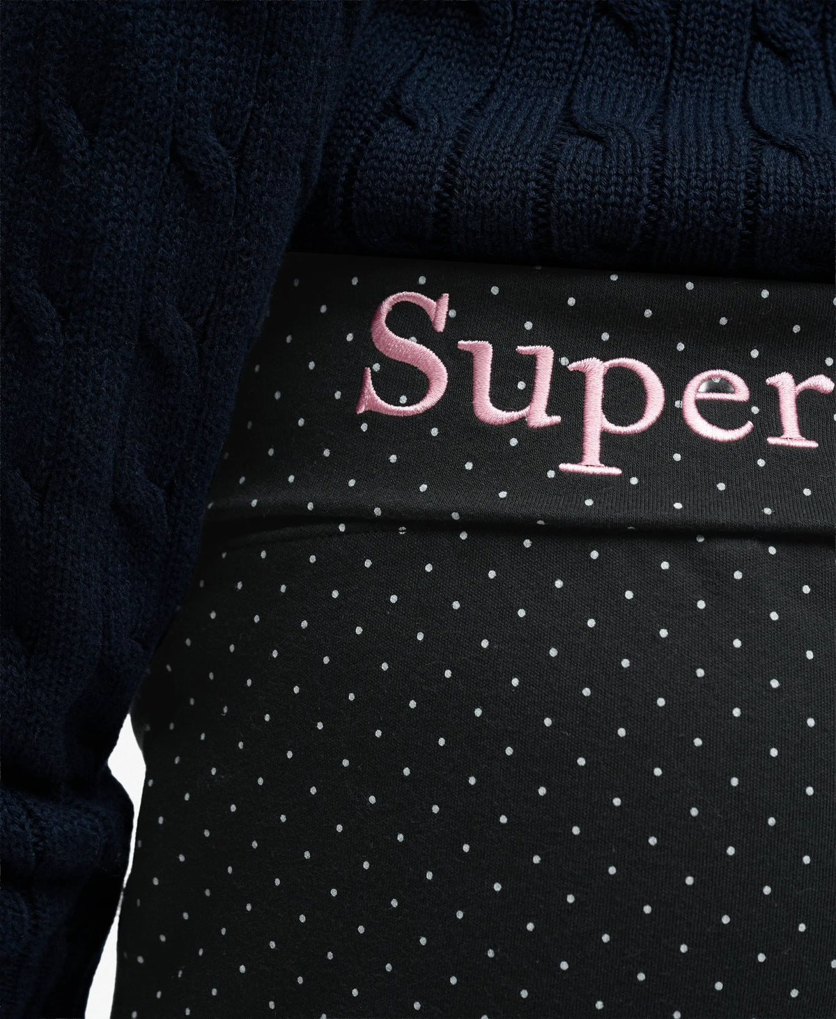 Black/Ecru Polka Dot