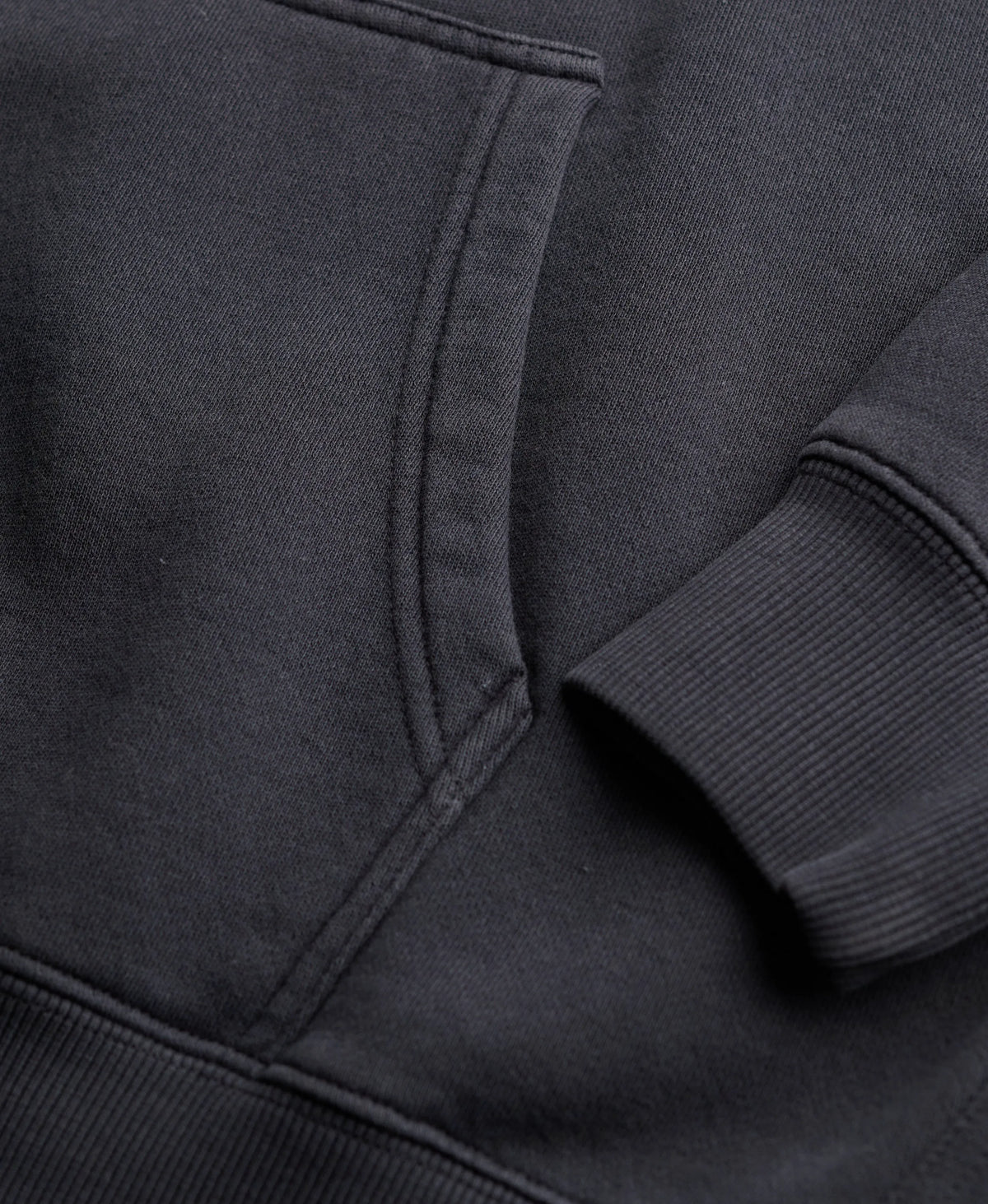 Micro Logo Graphic Loose Hoodie