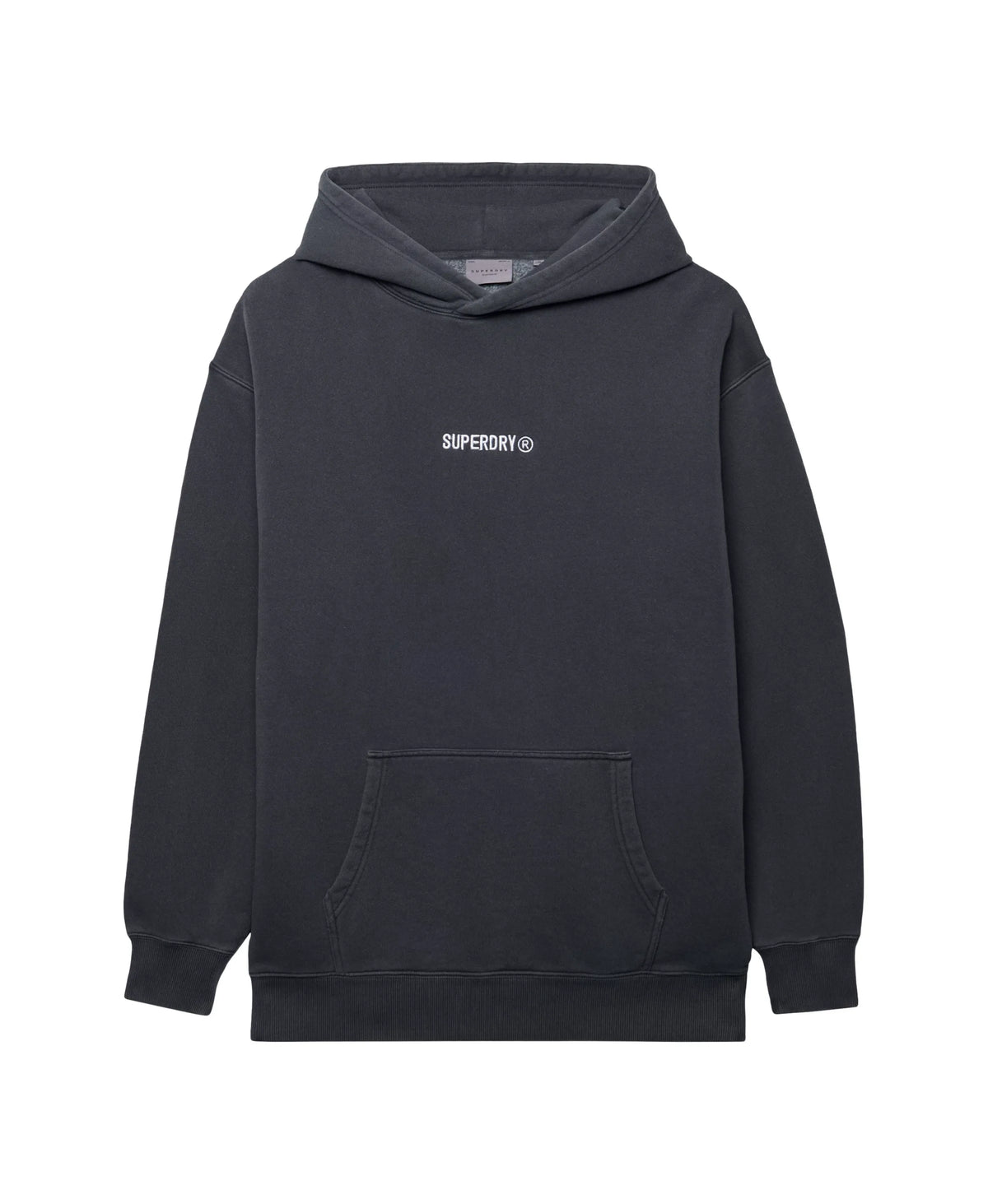 Micro Logo Graphic Loose Hoodie