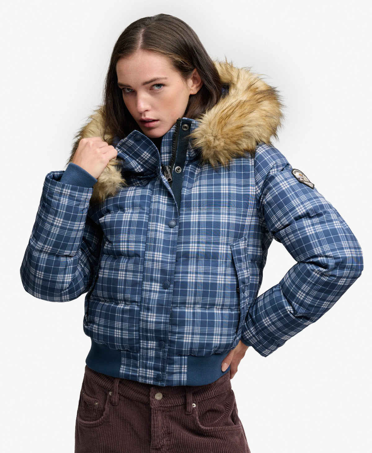 Navy/Pastel Check