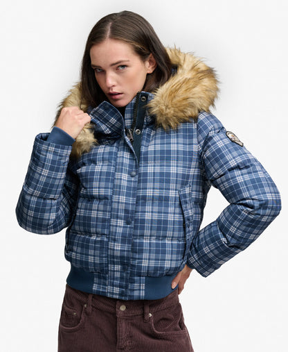 Navy/Pastel Check