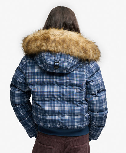 Navy/Pastel Check