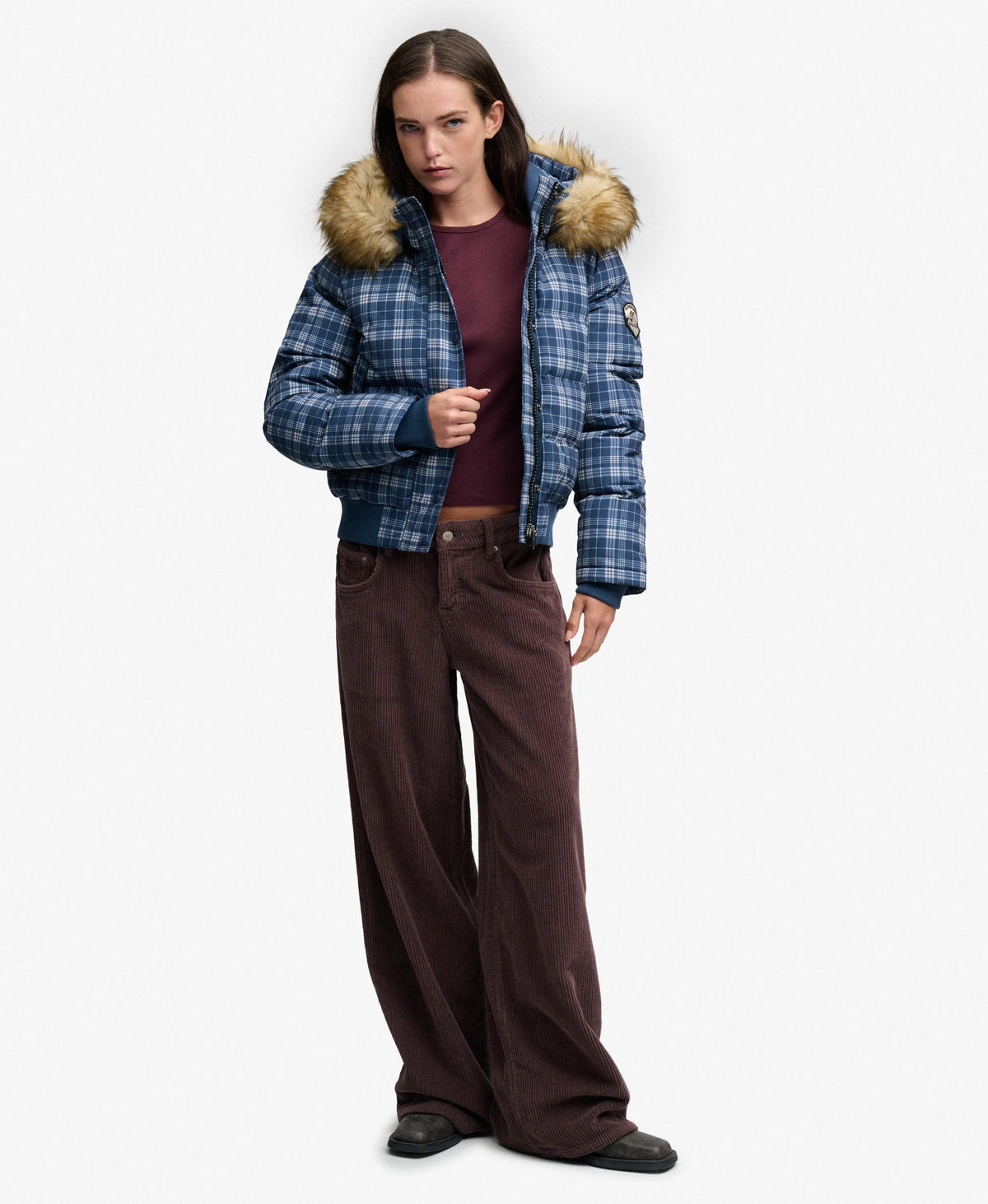 Navy/Pastel Check