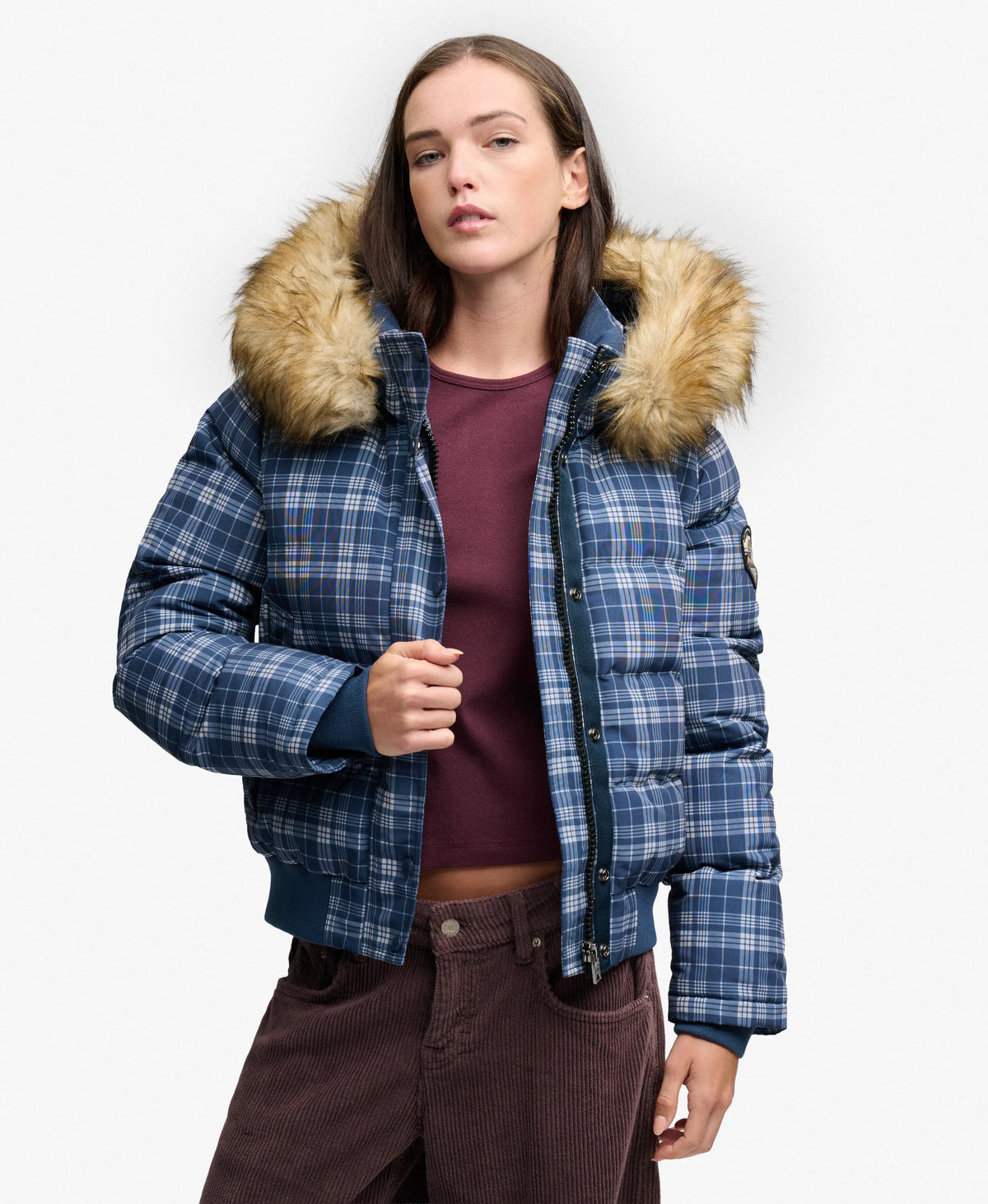 Navy/Pastel Check