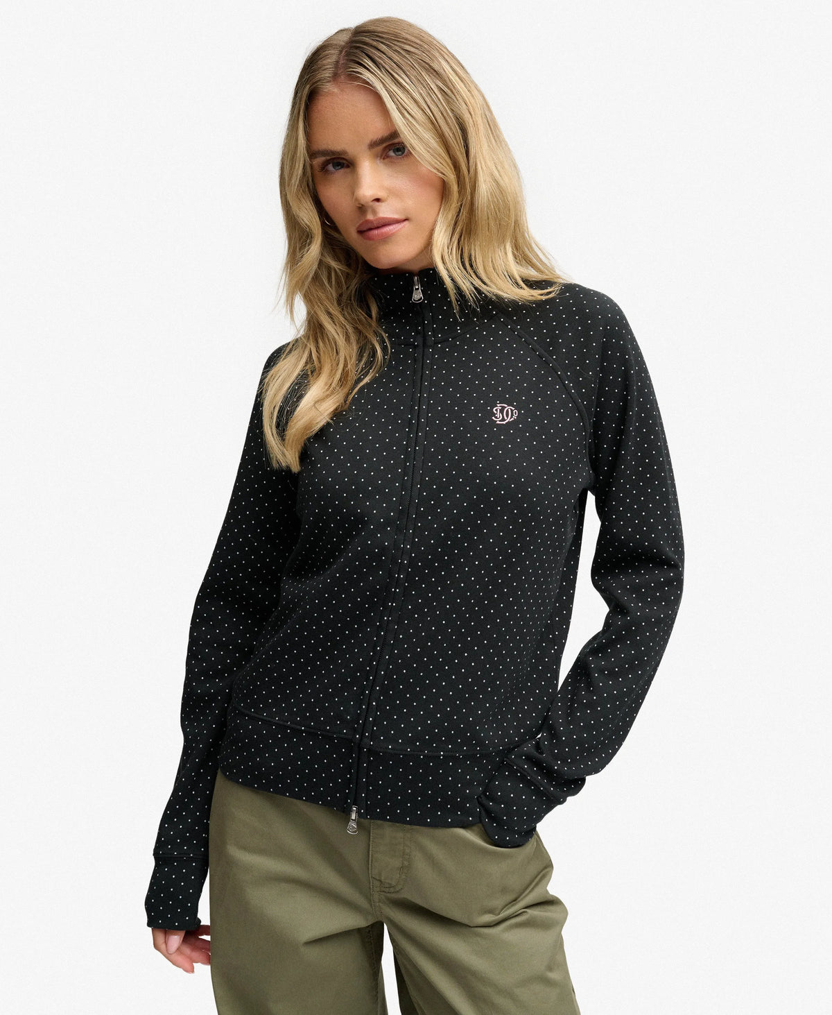 Black/Ecru Polka Dot