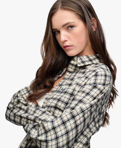 Check Flannel Relaxed Shirt