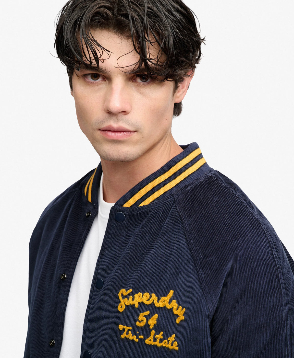 Cord Varsity Bomber Jacket