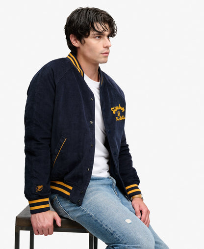 Cord Varsity Bomber Jacket