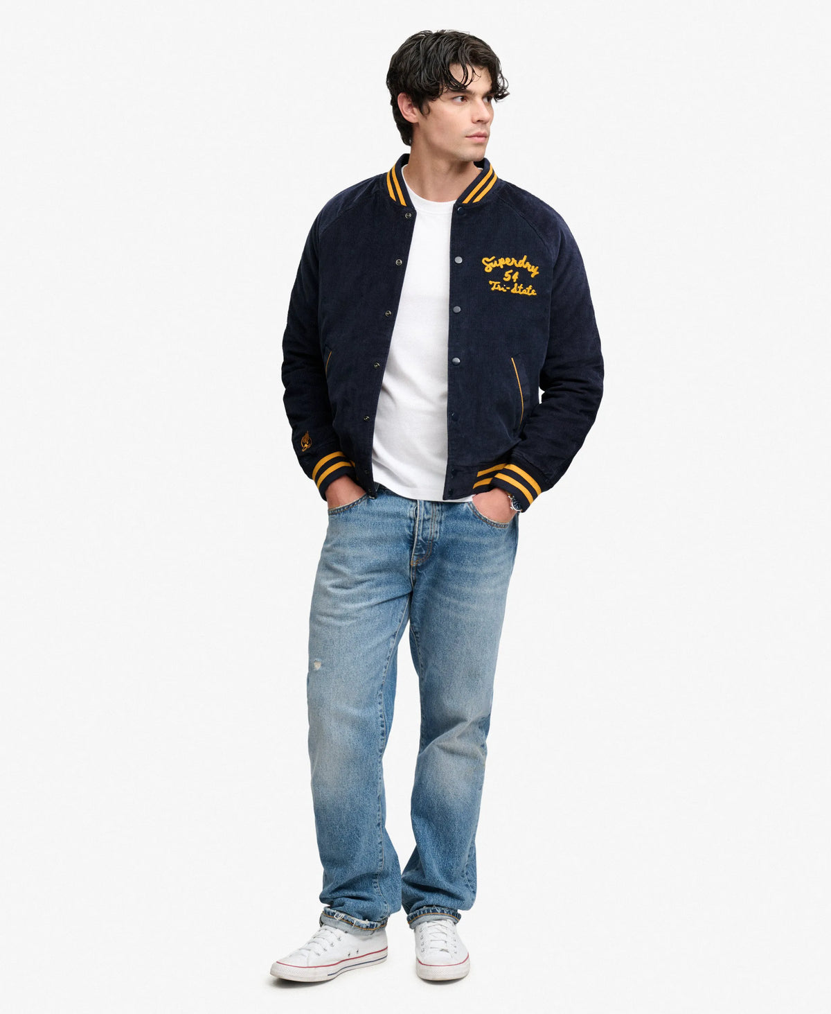 Cord Varsity Bomber Jacket