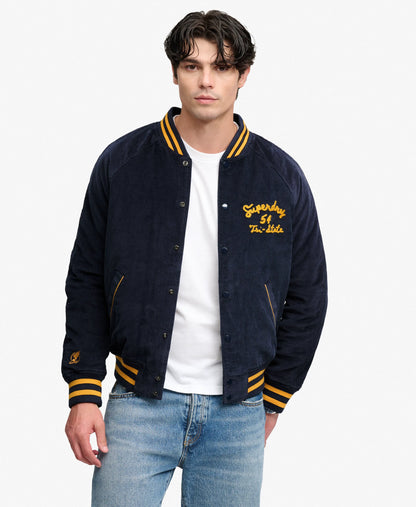 Cord Varsity Bomber Jacket