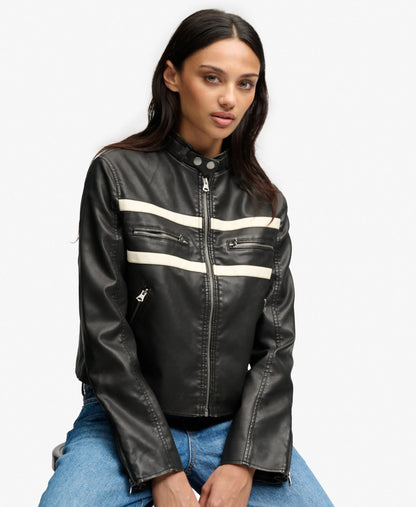 Moto Faux Leather Jacket