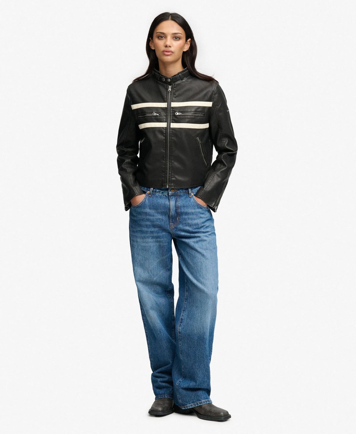 Moto Faux Leather Jacket