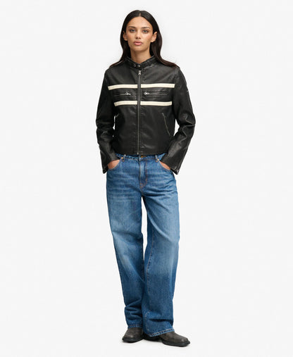 Moto Faux Leather Jacket