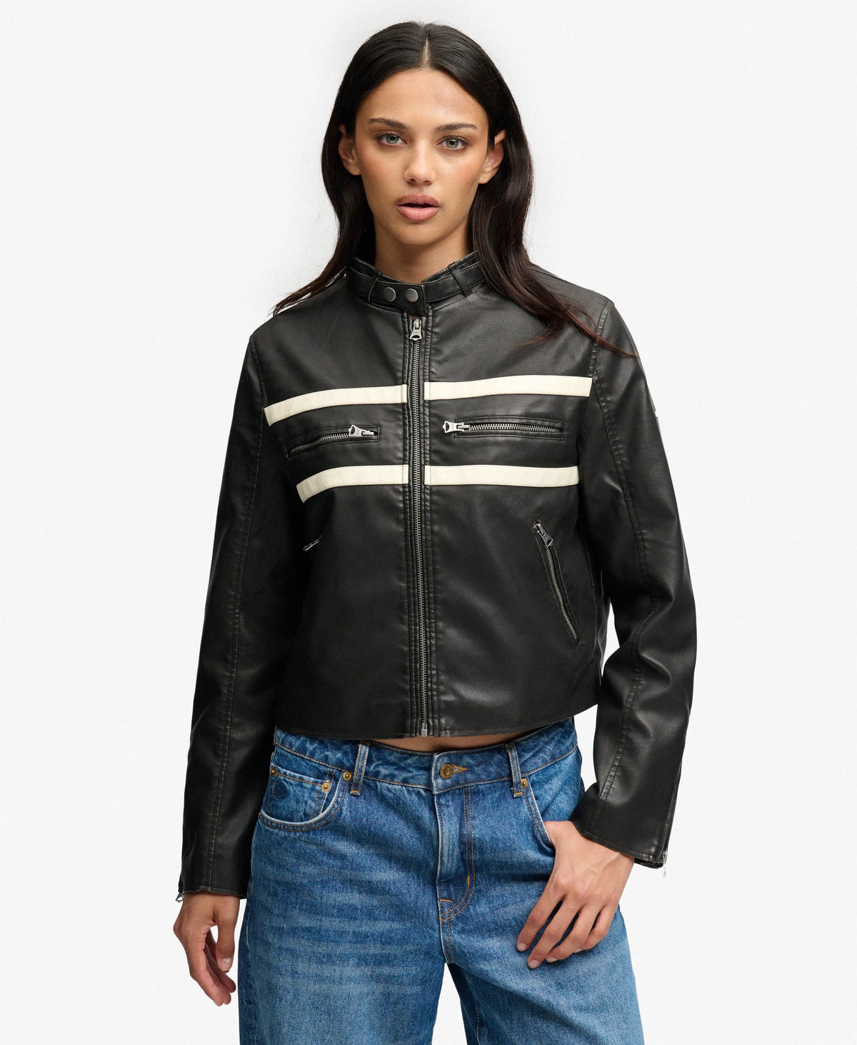Moto Faux Leather Jacket