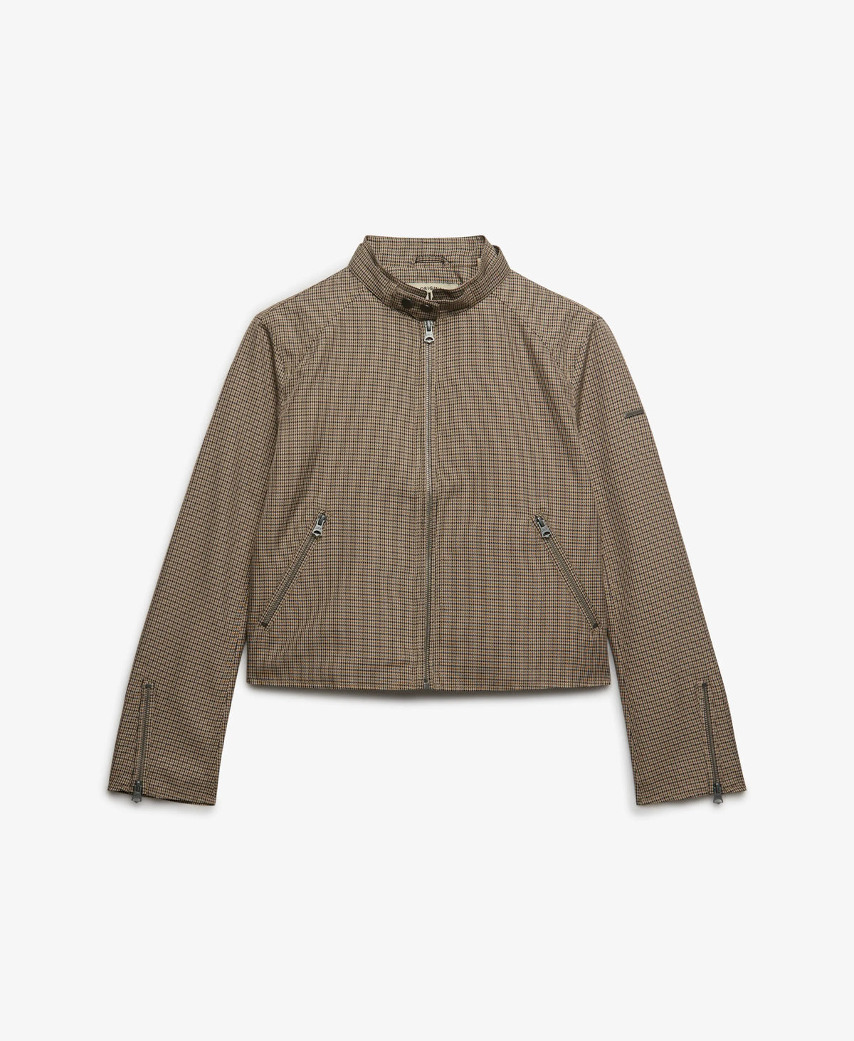 Moto Check Jacket