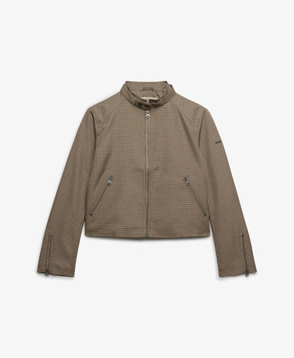Moto Check Jacket