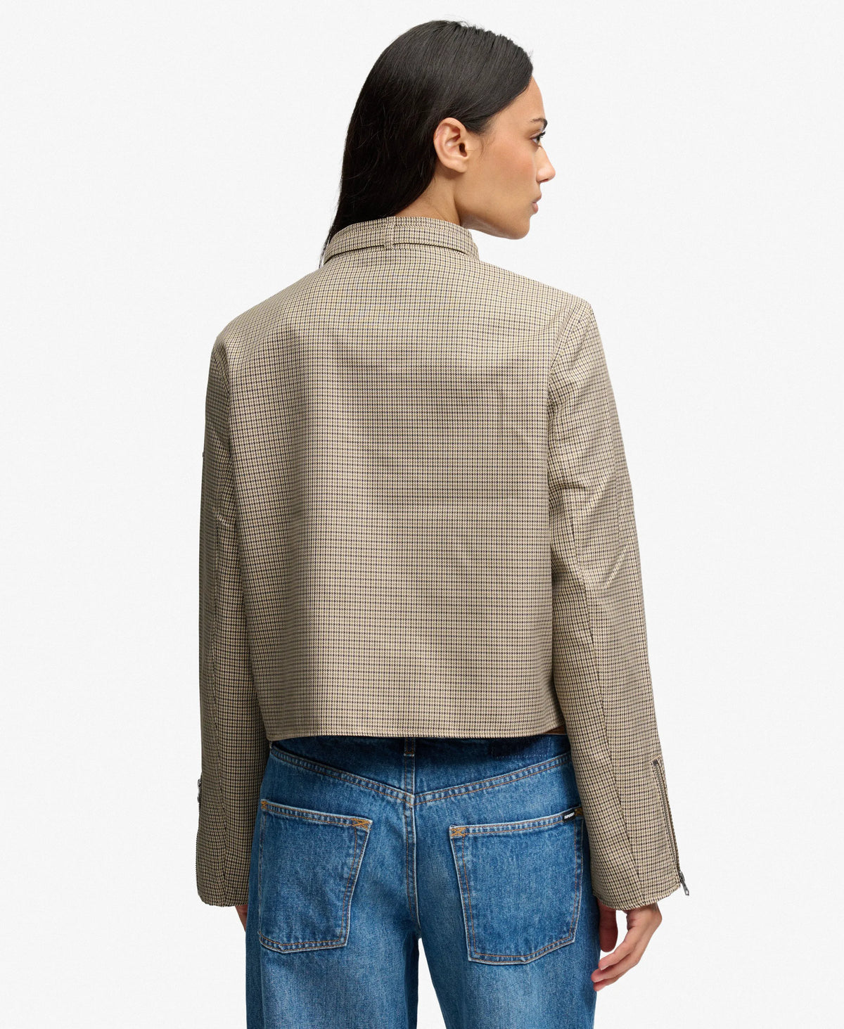 Moto Check Jacket