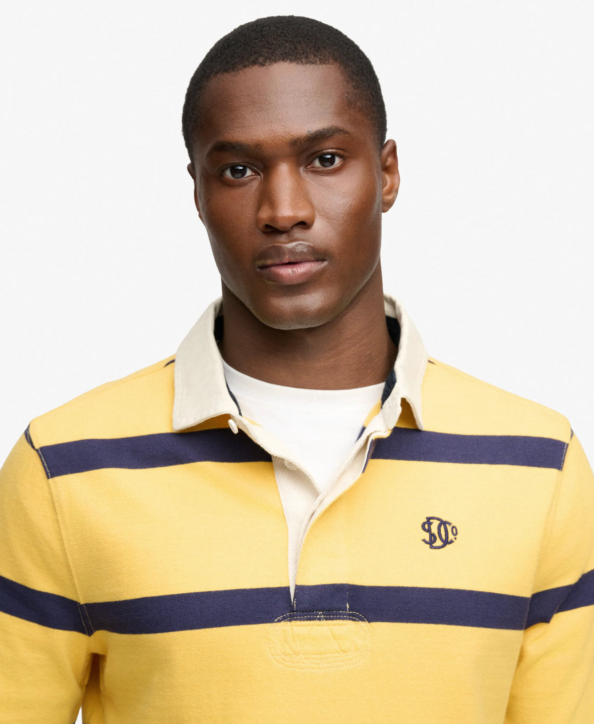 Athletic Stripe Rugby Top